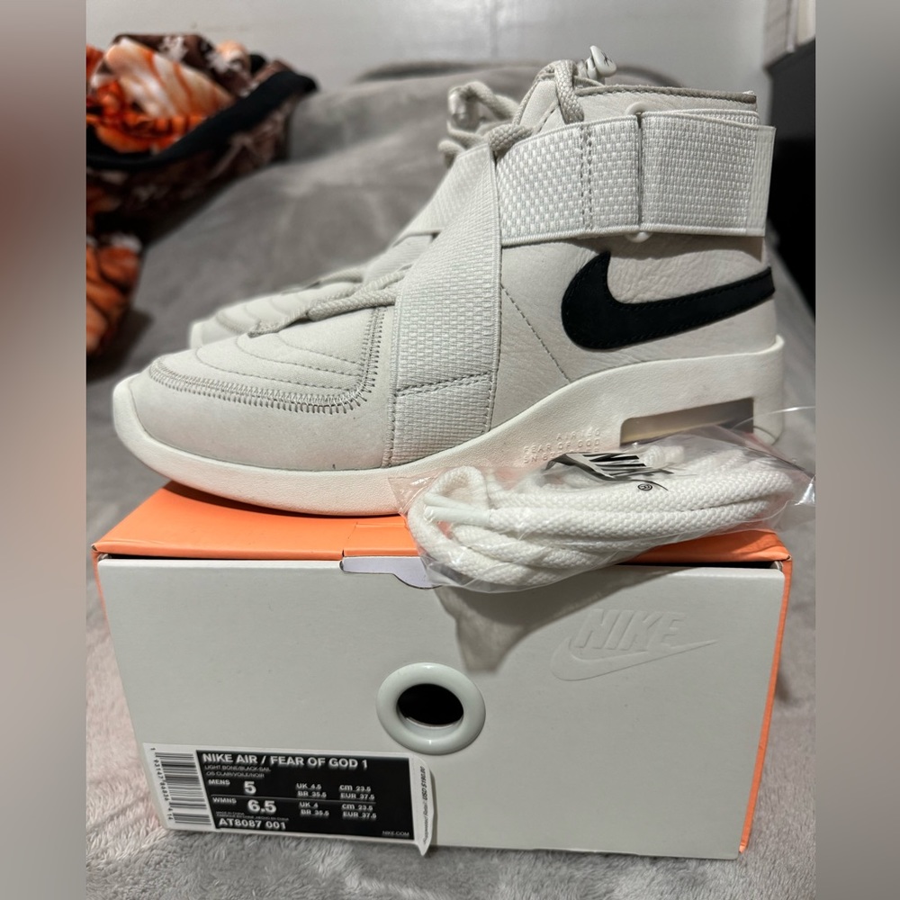 Nike Air Fear Of God Raid Light Bone/Black-White